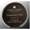 Black With Color Accent Luminary Circle Acrylic (Acrylic Awards)