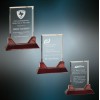 Rectangle Prestige Acrylic with Rosewood Piano Finish Base (Acrylic Awards)