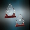 Diamond Prestige Acrylic with Rosewood Piano Finish Base (Acrylic Awards)