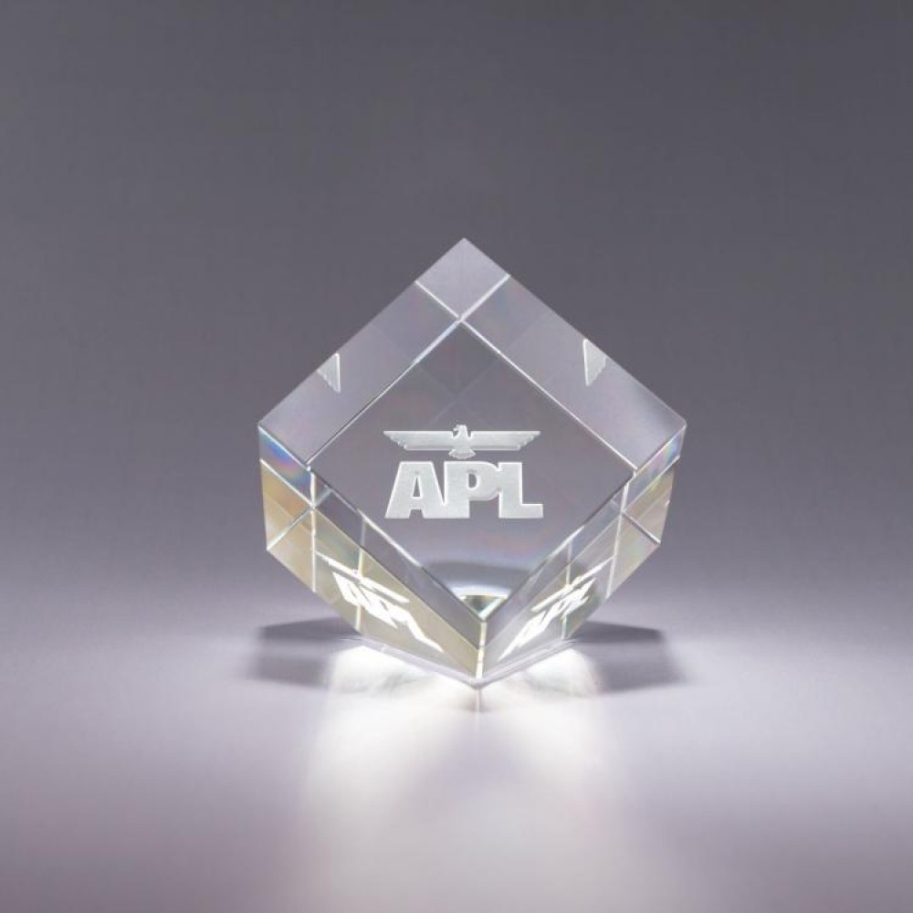 Plaza Crystal Paperweight (Paperweights & Coasters)