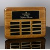 Perpetual Plaque With 12, 24, or 36 Black Brass Plates (Plaques)