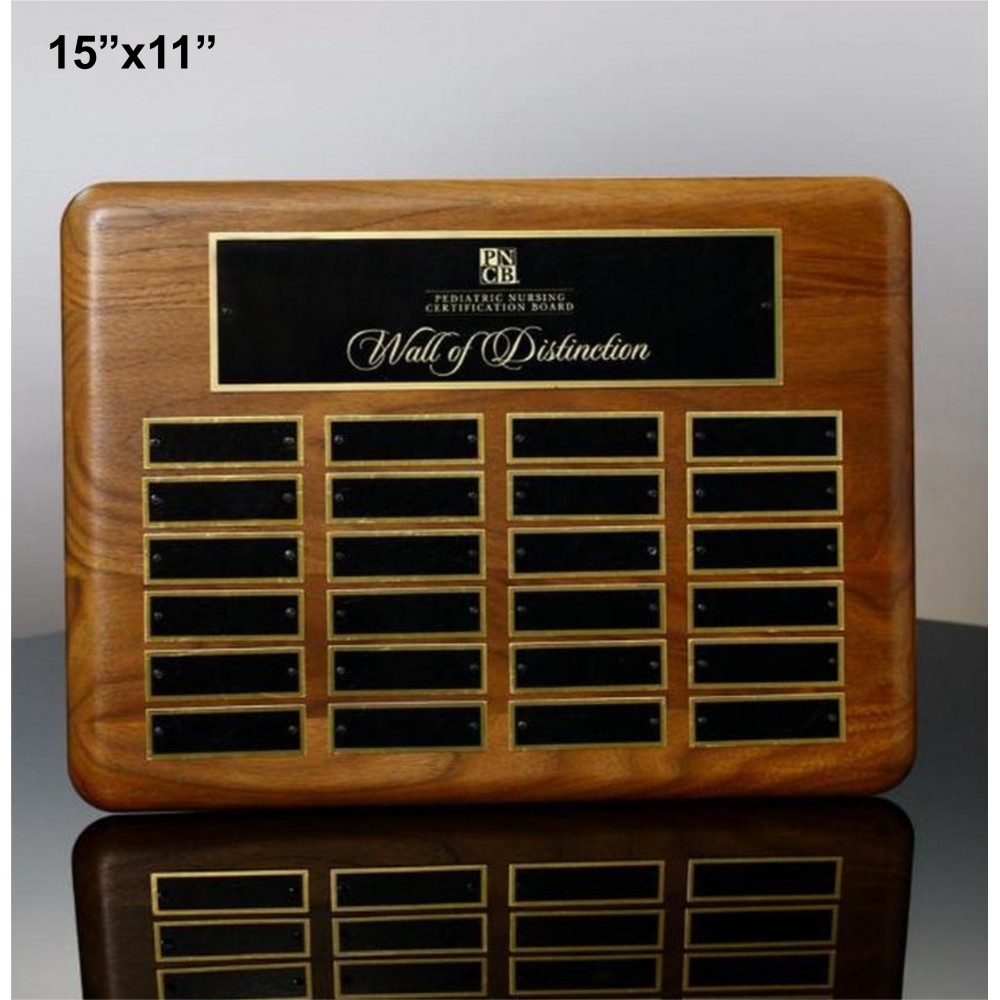 Perpetual Plaque With 12, 24, or 36 Black Brass Plates (Plaques)