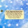2"x4" Brass Metal Plate with Screws