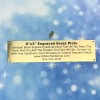 2"x8" Brass Metal Plate with Screws