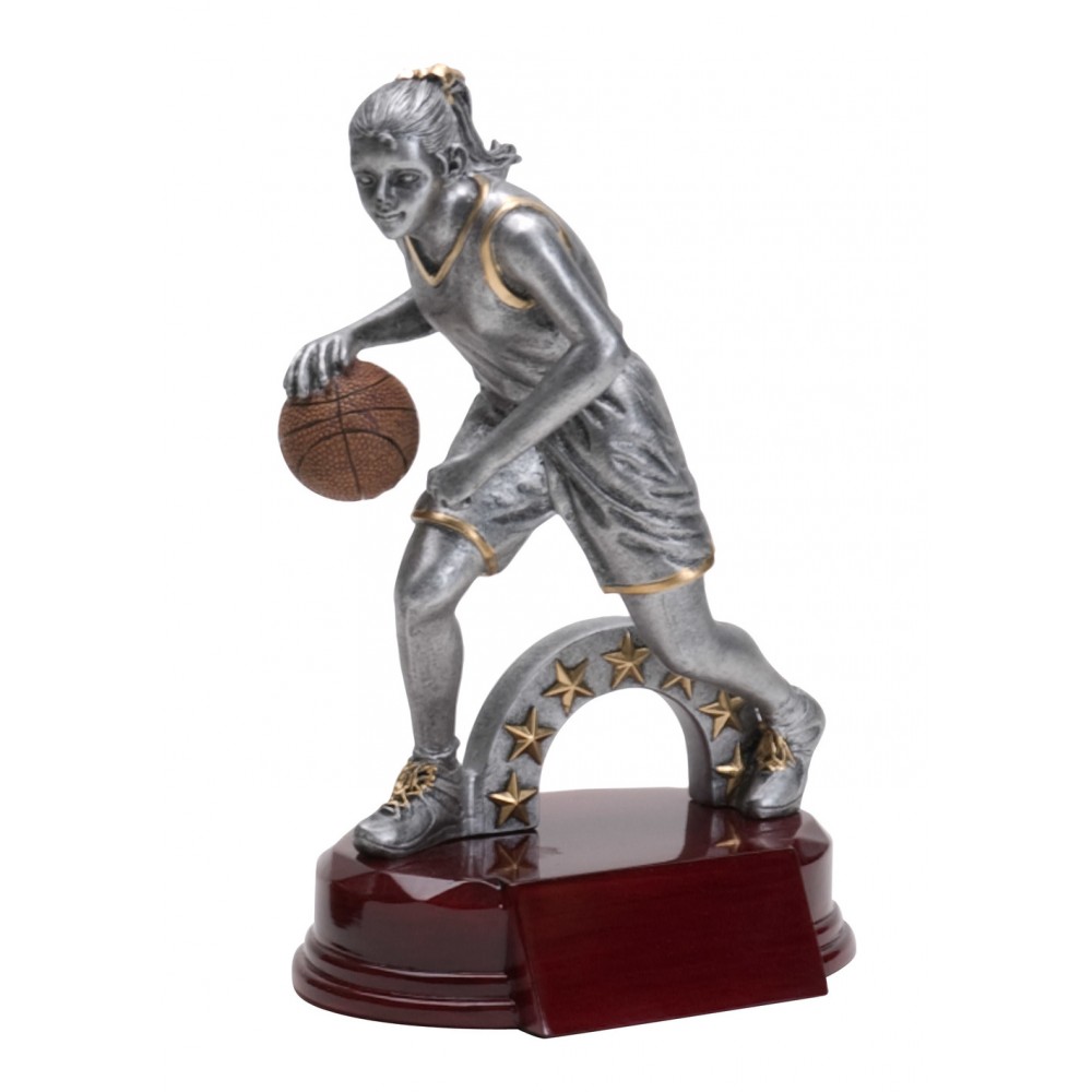 Resin Basketball Female Trophy (Basketball)