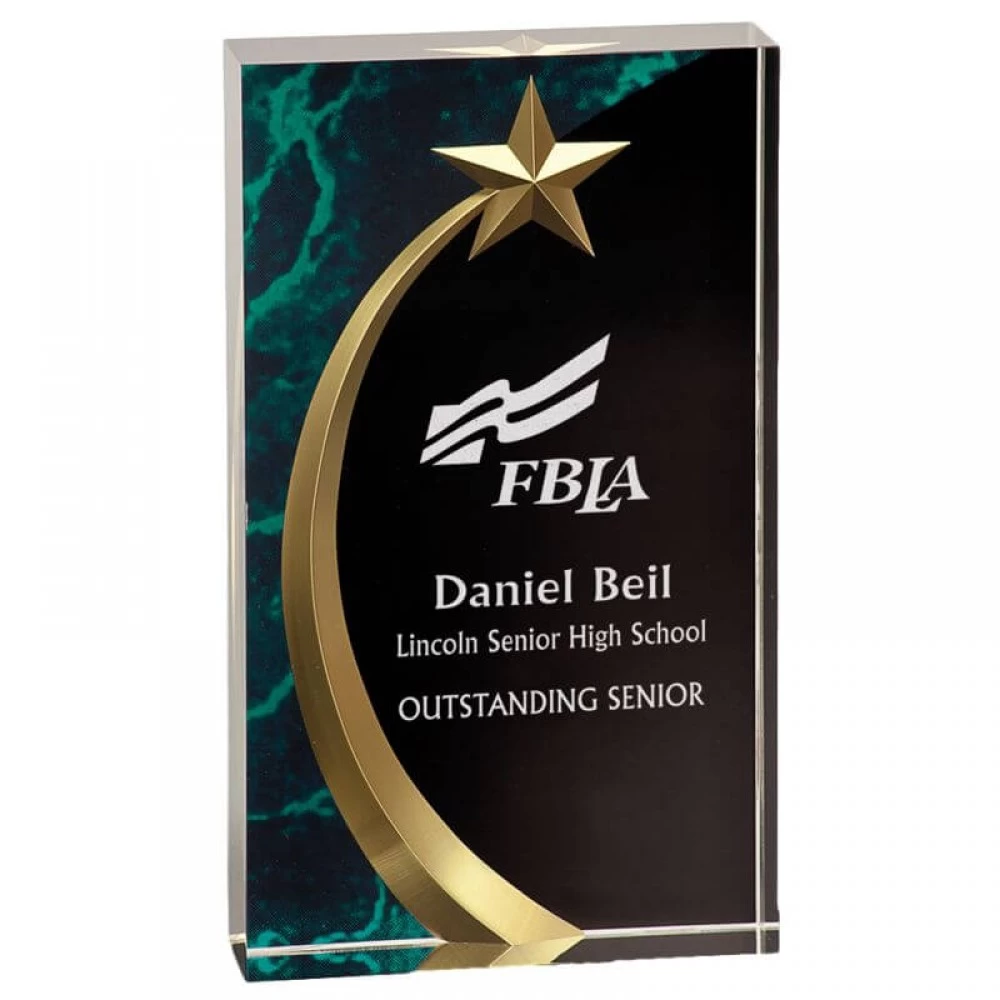Carved Star Award (SRI-B) by www.allstaryeswecan.com Carved Star Award (Acrylic Awards)