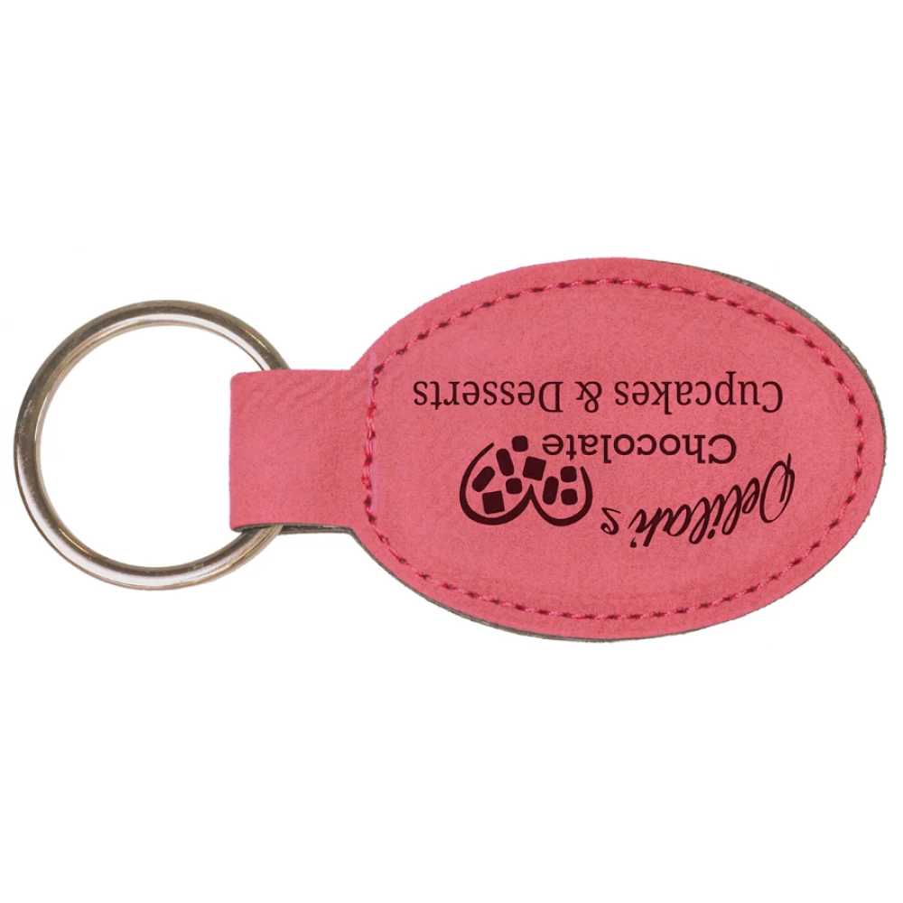 Leatherette Oval Keychain (GFT) by www.allstaryeswecan.com Leatherette Oval Keychain (New Arrivals!)