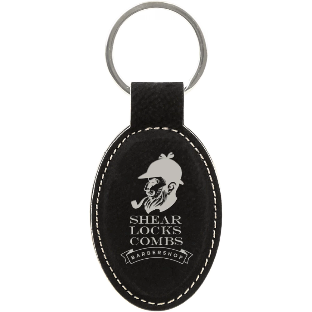 Leatherette Oval Keychain (GFT) by www.allstaryeswecan.com Leatherette Oval Keychain (New Arrivals!)