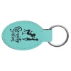 Leatherette Oval Keychain (GFT) by www.allstaryeswecan.com Leatherette Oval Keychain (New Arrivals!)