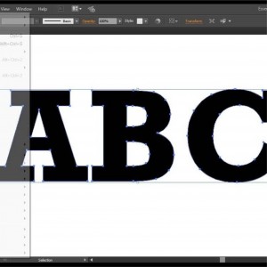 Convert Text to Outlines using Illustrator