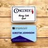 Color Fusion Rectangle Plastic Name Badge (Badges)