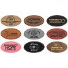 Leatherette 3.25" x 1.75" Oval Name Badge (New Arrivals!)