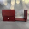 Cherry Pen Cup Desk Organizer With Sliding Bookend