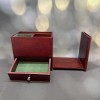 Cherry Pen Cup Desk Organizer With Sliding Bookend