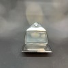 Silver Clutch Compact Mirror