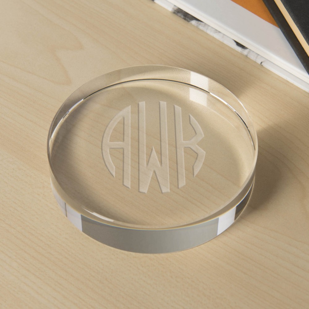 Signature Optic Paperweight (Paperweights & Coasters)