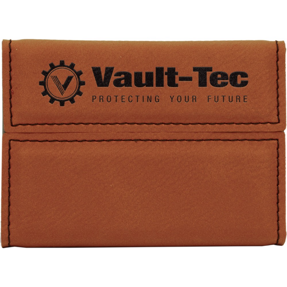 Leatherette Hard Business Card Holder (Leatherette)