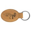 Leatherette Oval Keychain (New Arrivals!)