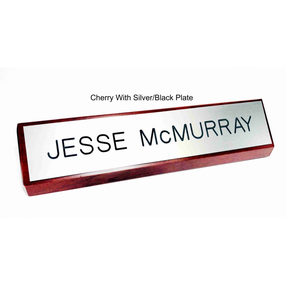 Custom Desk Wedge Nameplate - 8" & 10" (Customize Me)