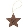 Leatherette Star Ornament with String