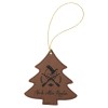 Leatherette Tree Ornament with String