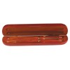 Rosewood Finish Box with Pen & Pencil (Clocks & Boxes)