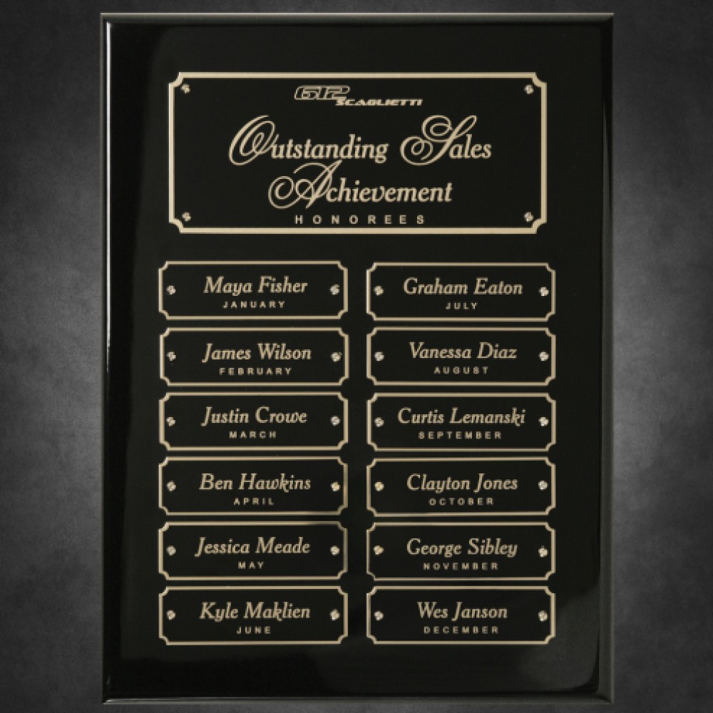 Piano Finish Perpetual Plaque (Plaques)