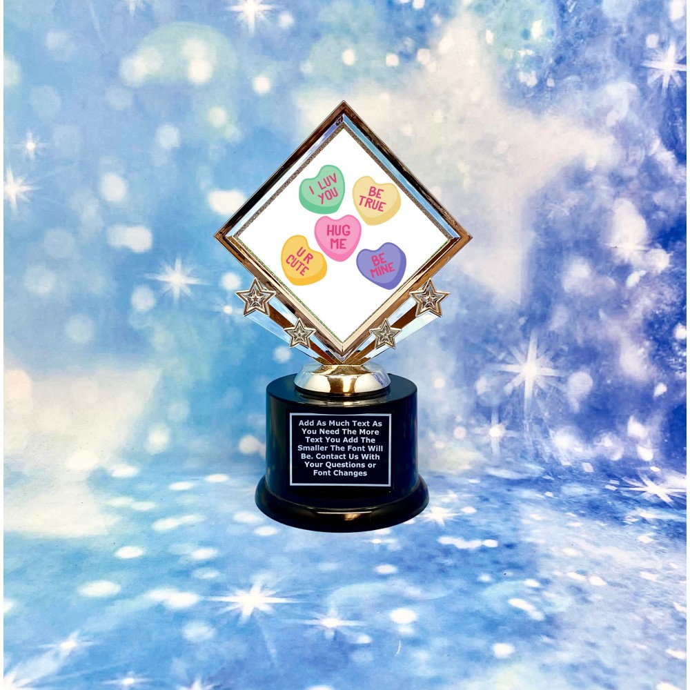 Candy Hearts Valentines Trophy