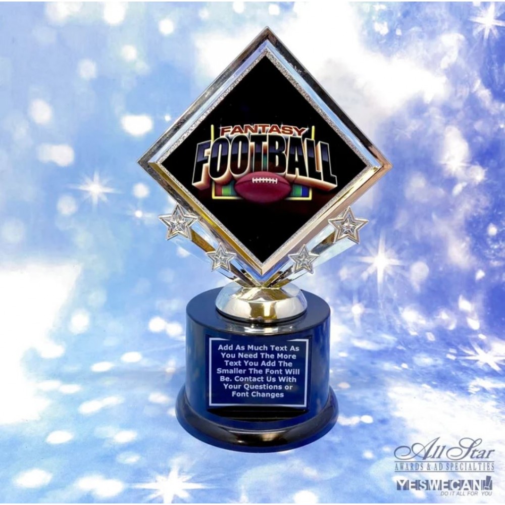 Fantasy Football Black Background Trophy