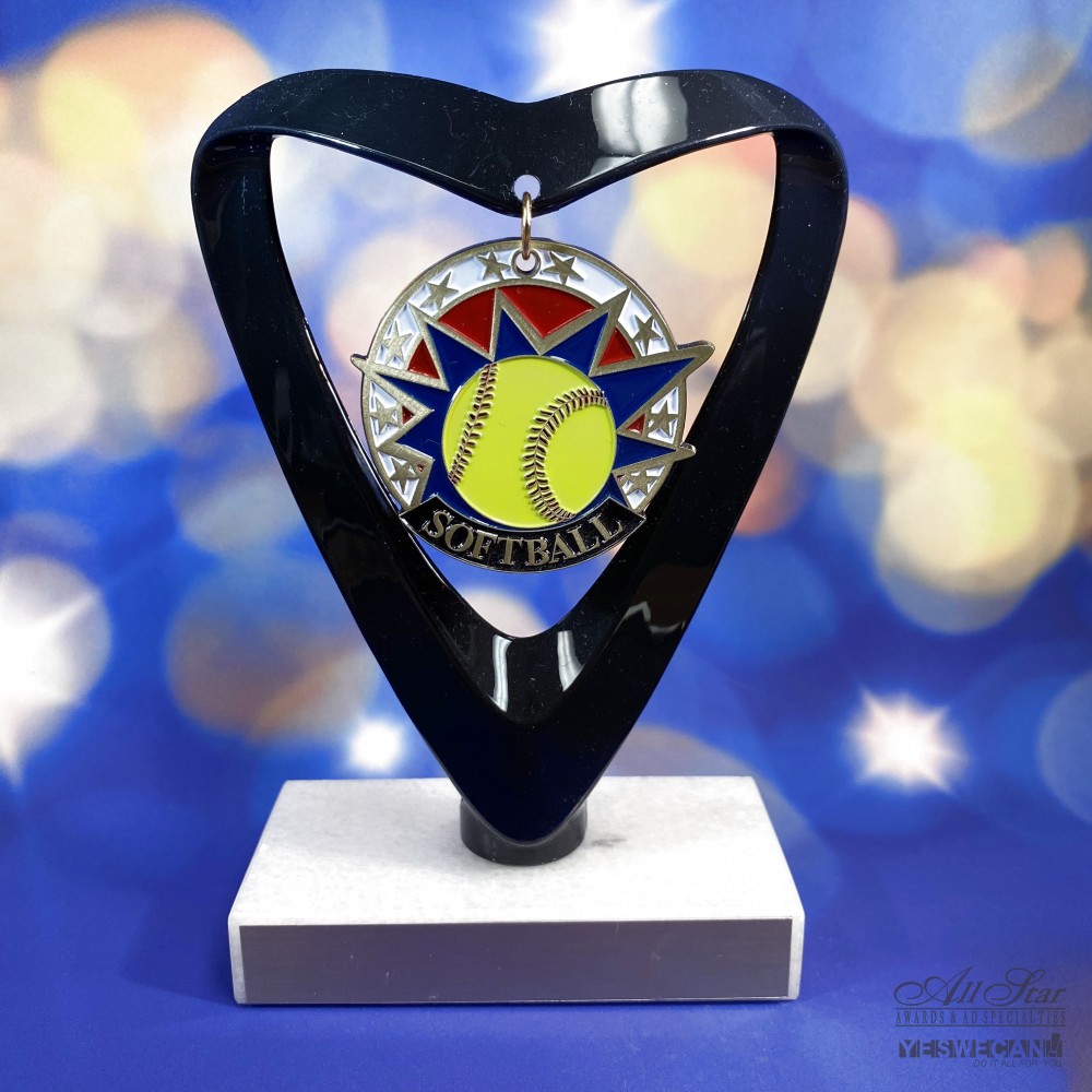 Softball Color Medallion Trophy - A15 (Baseball & Softball)
