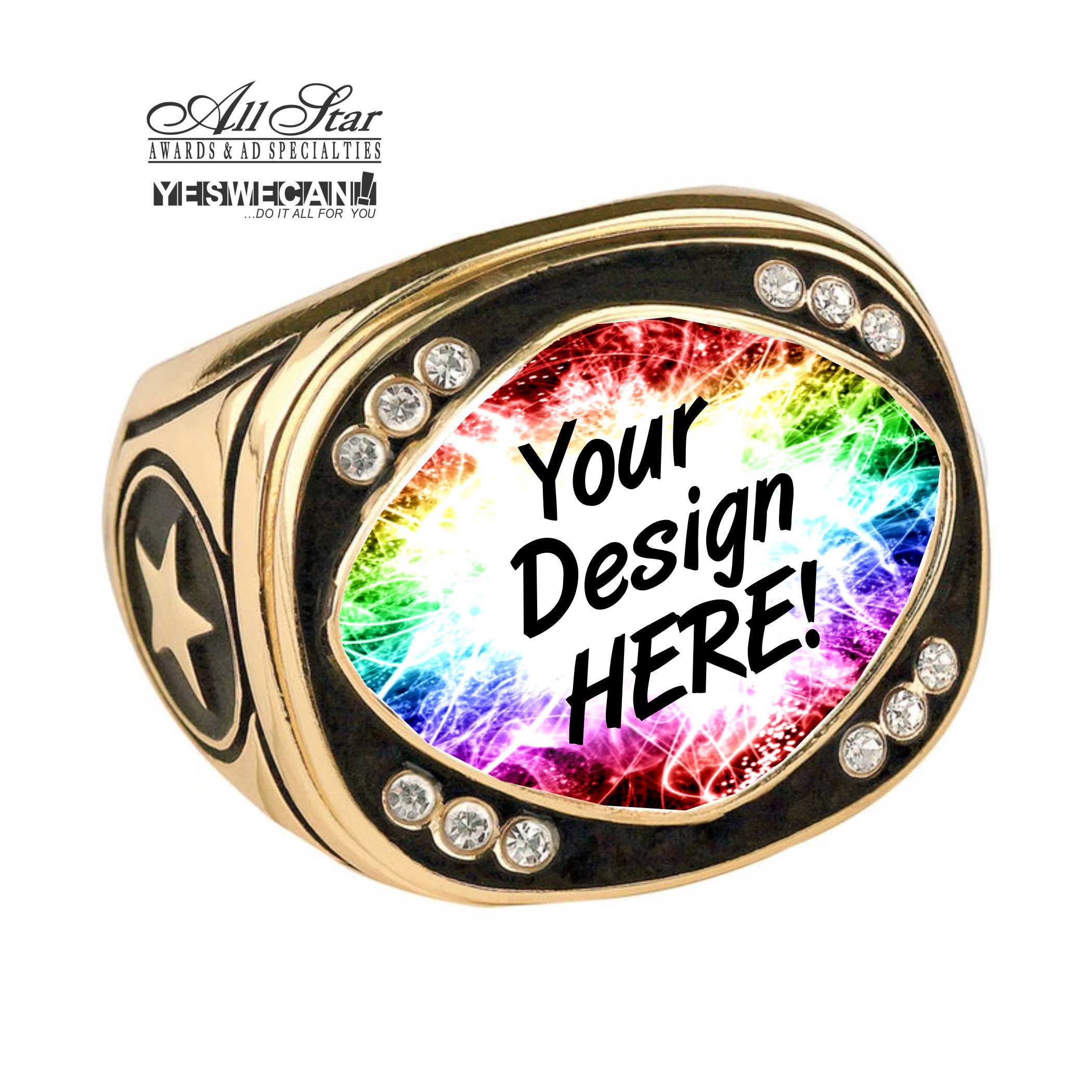 Custom softball championship rings on sale