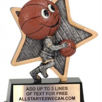 little pal resin star cheerleading trophy personalized LPR04 
