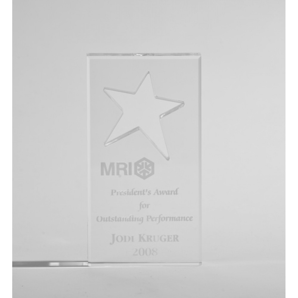 1-Star Knockout Acrylic Award (Acrylic Awards)