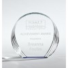 Round Acrylic With Blue Accent (Acrylic Awards)